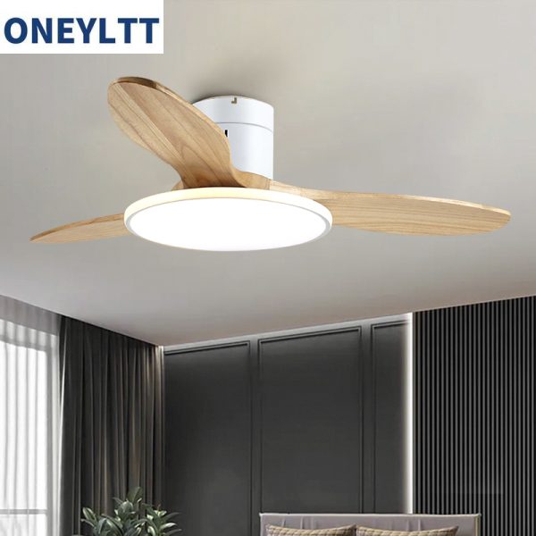 retractable ceiling fan with led light for bedroom living room 3