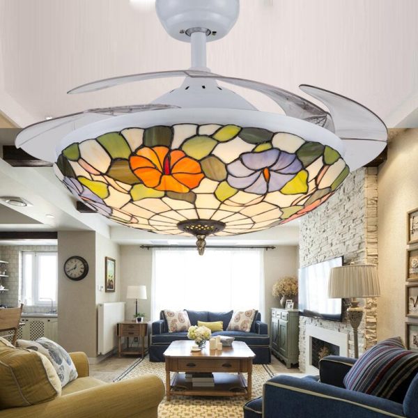 invisible ceiling fan chandelier 3