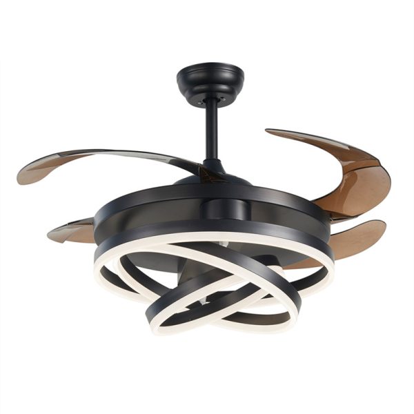 retractable ceiling fan with led light 1