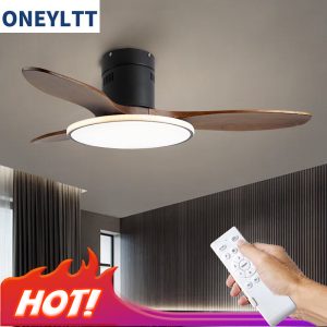 retractable ceiling fan with led light for bedroom living room 1