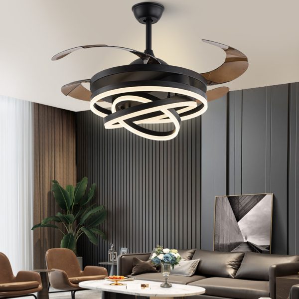 retractable ceiling fan with led light 2