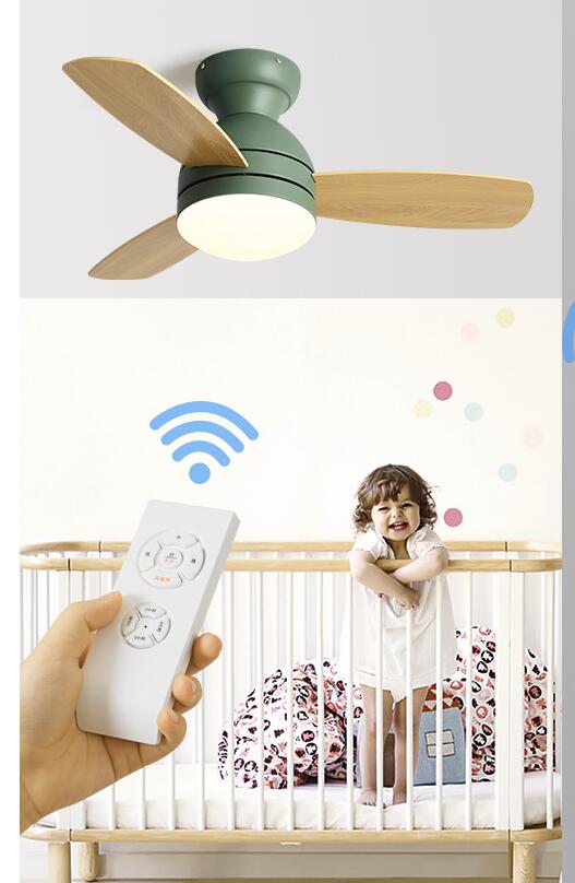 ceiling fans with lights Smart Fan Light Ceiling Macarons 5