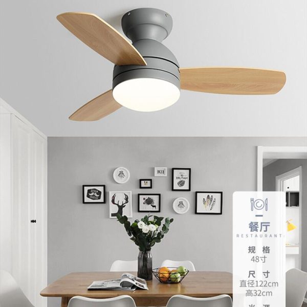 ceiling fans with lights Smart Fan Light Ceiling Macarons 2