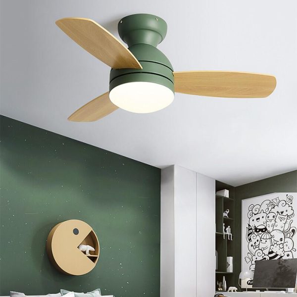 ceiling fans with lights Smart Fan Light Ceiling Macarons 1