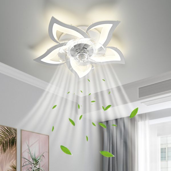 Ceiling Fan With Led Light For Living Room Bedroom Home Chandelier Modern Led Ceiling Fan Lamp Decor Lighting 3