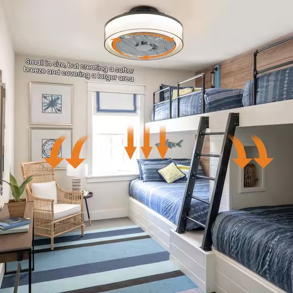 illuminate and circulate best low profile ceiling fans for small spaces (3)